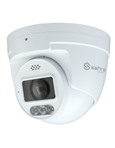Safire Smart - SF-IPT011CA-4I1-SL - Caméra Turret IP gamme I1 avec dissuasion active Résolution 4 Mégapixel (2566x1440)
