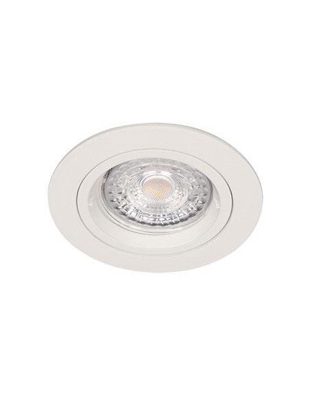 Spot encastrable BE BETTER 1/4 de tour GU10 rond fixe blanc IP20 - Europole 2400