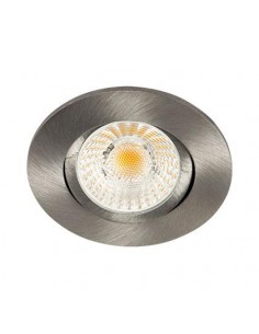 Collerette LED'UP Universal ronde alu brossé orientable - Europole 5713