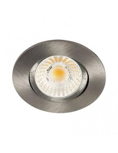 Collerette LED'UP Universal ronde alu brossé orientable - Europole 5713