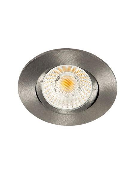Collerette LED'UP Universal ronde alu brossé orientable - Europole 5713