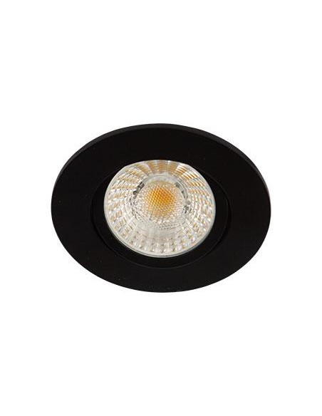 Collerette LED'UP Universal ronde noir mat orientable - Europole 5715