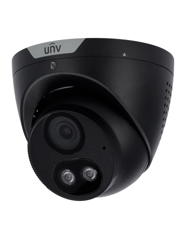 UNIVIEW - UV-IPC3615SB-ADF28KMC-I0-BLACK-I0 - Caméra IP 5 Mégapixel Couleur Noir Gamme Prime Objectif 2.8 mm / WDR