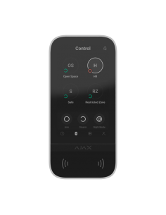 AJAX - AJ-KEYPADTOUCHSCREEN-W - Clavier à écran tactile IPS avec lecteur RFID