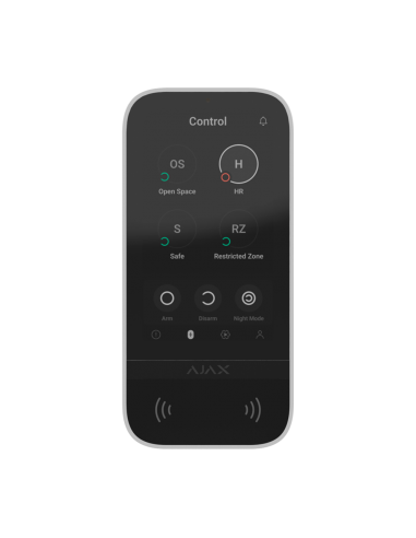 Ajax AJ-KEYPADTOUCHSCREEN-W - Clavier tactile RFID blanc