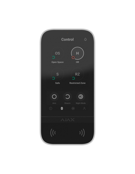 Ajax AJ-KEYPADTOUCHSCREEN-W - Clavier tactile RFID blanc