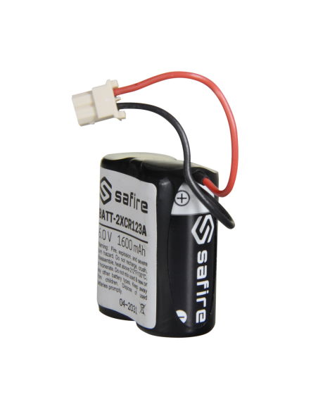 Pack 2 piles CR123A connecteur Molex – Safire 6 V