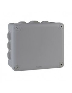 SCHNEIDER - ENN05010 - MUREVA Box, boite de dérivation IP55 + embouts 175x150x80, gris