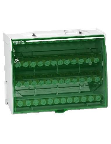 Schneider - LGY412548 - Répartiteur étagé tétrapolaire - 125A - 4x12 trous
