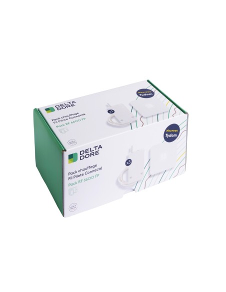 Delta Dore - 6050658 - Pack RF 6600 FP connecté | 3 récepteurs RF 6600 FP + 1 box connectée Tydom Home