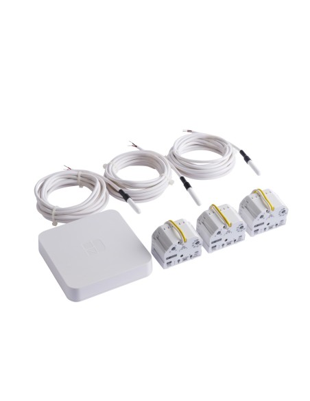 Delta Dore - 6050659 - Pack RF 4890 connecté | 3 RF 4890 + 3 sondes + 1 box connectée Tydom Home