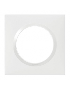 Legrand - 600801 - Plaque carrée dooxie 1 poste finition blanc