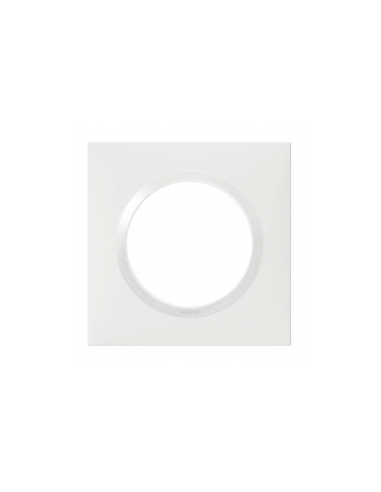Legrand - 600801 - Plaque carrée dooxie 1 poste finition blanc