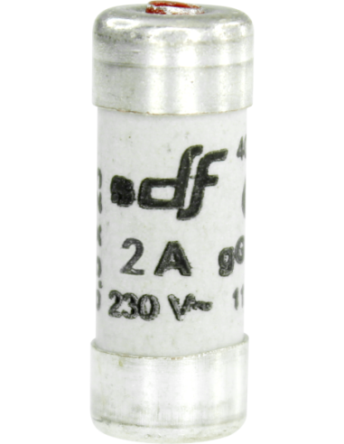 EUR'OHM - 27202 - Fus 2A à voyant  gF8,5x23