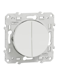 S520285 Va-et-vient + poussoir Odace Schneider