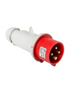 Fiche mâle 3P+N+T 16A 380V IP44 2