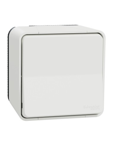 Schneider Electric - MUR39021 - Mureva Styl - Va et vient - complet saillie - IP55 - IK08 connexion auto - blanc