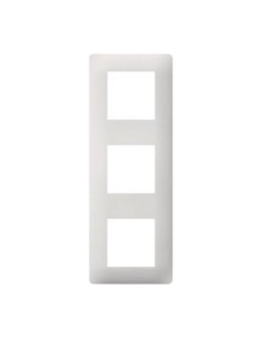 HAGER - WE403 - Plaque Essensya Hager - 3 postes - Blanc - Horizontale ou verticale