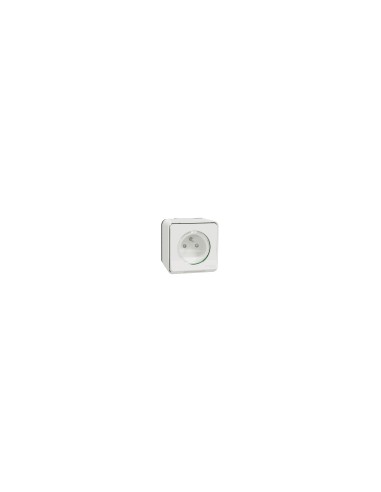 Schneider - MUR39030 - Mureva Styl - Prise de courant 2P+T - saillie - IP55 IK08 - connex auto - blanc