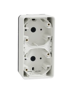 Schneider Electric - MUR39912 - Mureva Styl - Boîte 2 postes verticale - saillie - IP55 - IK08 - blanc