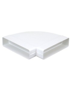 ATLANTIC - 460003 - Ch 55 x 110 - coude horizontal 90° rectangulaire plastique rigide section 55x110