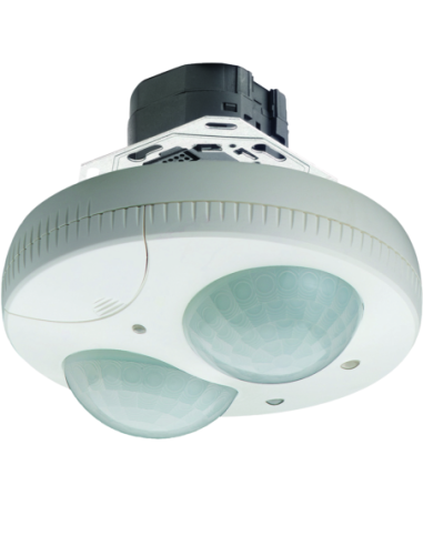 HAGER - 52366 - Détecteur de présence plafond semi-encastré 1 voie 360° Blanc