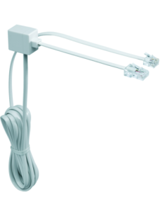 HAGER - 856-99X - Cordon téléphonique RJ11/Gigogne RJ45-RJ45