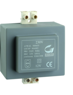 HAGER - A7901 - Transformateur d'alimentation 230V / 12V  18VA