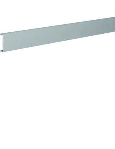 HAGER - BA70402K - Couvercle en PVC pour goulotte de câblage BA7 40mm gris clair