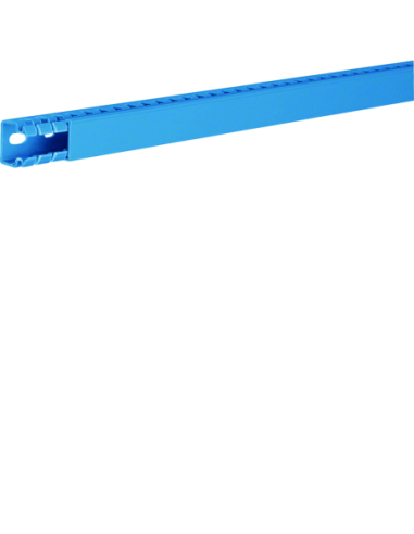 HAGER - BA725025BL - Goulotte de câblage complète BA7 prof 25mm l 25mm bleue