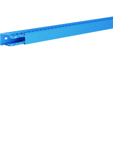 HAGER - BA740025BL - Goulotte de câblage complète BA7 prof 40mm l 25mm bleue