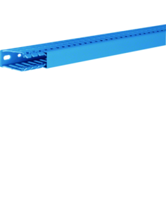 HAGER - BA760025BL - Goulotte de câblage complète BA7 prof 60mm l 25mm bleue