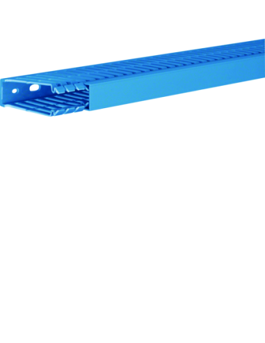 HAGER - BA780025BL - Goulotte de câblage complète BA7 prof 80mm l 25mm bleue