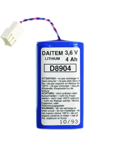 HAGER - BATLI05 - Pile lithium 3,6 volts, 4 Ah