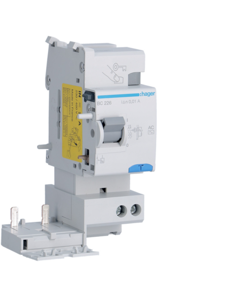 HAGER - BC226 - Bloc différentiel 2P 25A 10mA type AC