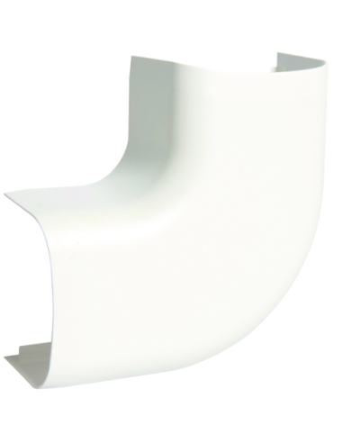 HAGER - CLM500655 - Angle plat p CLM50065 p 50mm h 65mm IK08-IK10 PVC rigide RAL 9010 blanc paloma