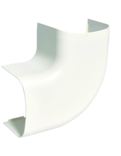 HAGER - CLM650905 - Angle plat p CLM65090 p 65mm h 90mm IK08-IK10 PVC rigide RAL 9010 blanc paloma