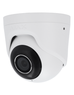 Ajax TurretCam 5 blanc | Caméra IP 5 MP IA PoE