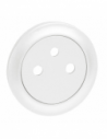 Legrand - 068111 - Enjoliveur Céliane pour prise de courant 2P+T Surface - Blanc