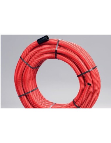 ELYDAN - 2069 - Fourreau de protection TPC JANOFLEX Ø50 - Couleur rouge - Couronne 25M