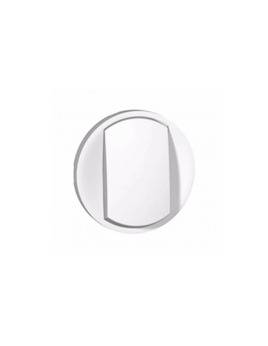 Legrand - 068001 - Enjoliveur large Céliane pour interrupteur , va-et-vient ou poussoir Soft - Blanc
