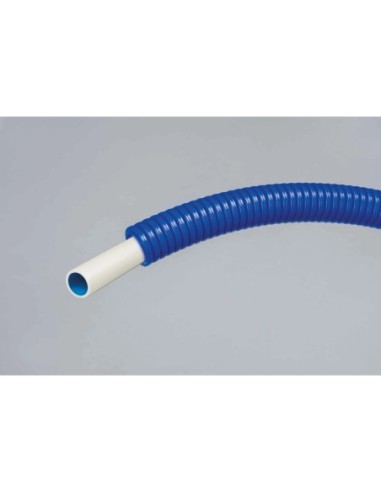 ELYDAN - 28915 - CALINEO PRE-GAINE ø 16 - Tube PE-RT, int. Bleu - Gaine ø 26 - Eau chaude/froide