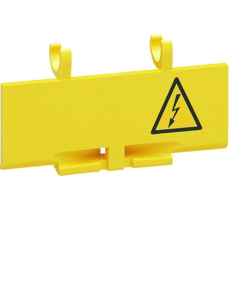 HAGER - AZ010 - Cache bornes plombable jaune pour disjoncteur différentiel 2m