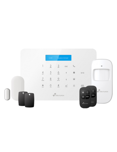Kit d'alarme Nivian Smart, Clavier tactile wifi Retail NVS-A6WG -