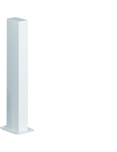 HAGER - DAP2457009010 - Colonnette officea h 700mm double face alu anodisé RAL 9010 blanc paloma