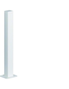 HAGER - DAP457009010 - Colonnette officea h 650mm simple face alu anodisé RAL 9010 blanc paloma