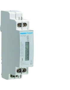 HAGER - EC051 - Compteur d'énergie électrique monophasé direct 32A 1M, avec sortie impulsion