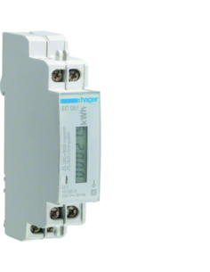 HAGER - EC051 - Compteur d'énergie électrique monophasé direct 32A 1M, avec sortie impulsion 2