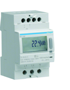 HAGER - EC152 - Compteur d'énergie électrique monophasé direct 63A double tarif 2