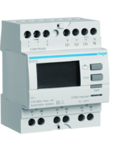 HAGER - EC376 - Compteur tri via CT6000/5A Modbus 2